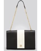 Tory Burch Shoulder Bag Robinson Striped East West - Lyst