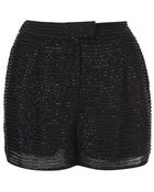Topshop Petite Bead Embellished Shorts - Lyst