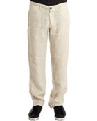 Stone Island Linen Pant - Lyst