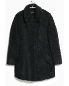 Mango Faux Fur Coat - Lyst