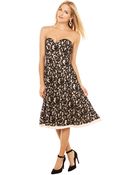 Akira Calf Length Sweetheart Dress - Lyst