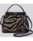 DKNY Crossbody - Tiger Print Hair Calf - Lyst
