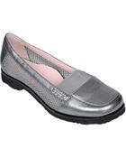 Taryn Rose Jac Metallic Leather Loafers - Lyst