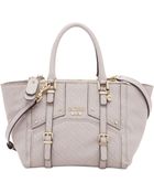 Guess Rikki East West Status Satchel Logo Embossed - Lyst
