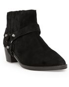 Mango Suede Biker Ankle Boots - Lyst