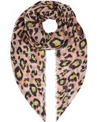 Matthew Williamson Leopard Spot Oversized Scarf - Lyst