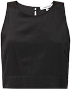 Elizabeth And James Katrin Cropped Silk Blouse - Lyst