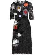 Dolce & Gabbana Embroidered Lace Dress - Lyst
