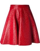 MSGM Laminated A-Line Skirt - Lyst