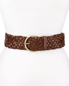Linea Pelle Vegetarian Leather Braided Belt - Lyst