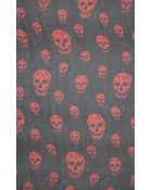 Alexander McQueen Skull Chiffon Scarf - Lyst