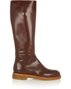 Marni Patent-Leather Knee Boots - Lyst