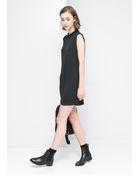 Mango Shirt Collar Dress - Lyst