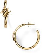 Rachel Zoe Metal Pod Hoop Earrings - Lyst