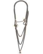 Ann Demeulemeester Multi Chain Necklace - Lyst