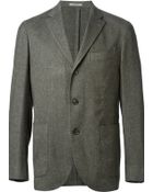 Boglioli Woven Kaki Green Blazer - Lyst