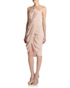 Zimmermann Pleated Silk Halter Dress - Lyst