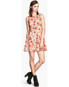 H&M Patterned Dress - Lyst