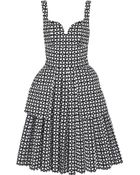 Alexander McQueen Bonded Laser-Cut Cotton-Poplin Dress - Lyst