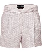 Rochas Silk Blend Textured Shorts - Lyst