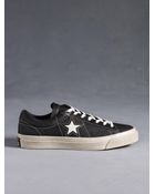 John Varvatos Leather One Star Low-Top - Lyst