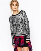 Mink Pink Over The Moon Jumper In Foil Print - Lyst
