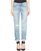 Rag & Bone Patchwork Boyfriend Jeans - Lyst