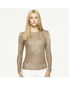 Ralph Lauren Black Label Metallic Pullover - Lyst