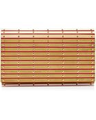 Elie Saab Cardinal Abat-jour Metal Stripes and Studs Clutch - Lyst