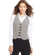 Nine West Checked Vest - Lyst