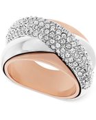 Swarovski Two-tone Crystal Ring - Lyst