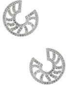 Nadri Pave Open Circle Earrings - Lyst