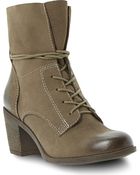Steve Madden Gretchun Leather Lace-Up Boots - Lyst