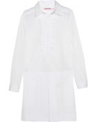 See By Chloé Ruffled Cotton Shirt Dress - Lyst