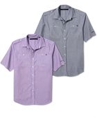 Sean John Fine Stripe Shortsleeved Shirt - Lyst