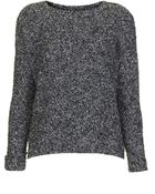 Topshop Boucle Slouchy Jumper - Lyst