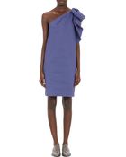Lanvin Ruched One-Shoulder Dress - Lyst