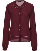 Marc Jacobs Embroidered Wool and Silk Cardigan - Lyst