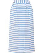 Tucker Striped Silk Crepe De Chine Skirt - Lyst