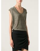 Isabel Marant Sheer Knit Top - Lyst