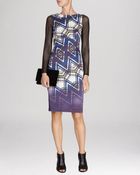 Karen Millen Dress - Zigzag Check Print Signature Stretch - Lyst