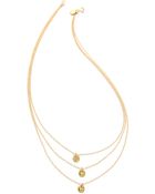 Gorjana 3 Disc Necklace - Goldclear - Lyst