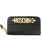 Moschino Logo Plaque Wallet - Lyst