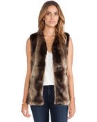 Heartloom Lizanne Faux Fur Vest - Lyst
