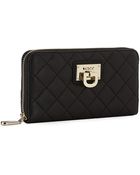 DKNY Quilted Nappa Zip Around Wallet - Lyst