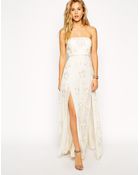 Needle & Thread Bandeau Gloss Willow Maxi Dress - Lyst