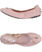 Tod's Ballet Flats - Lyst