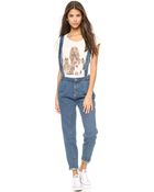 Re:named Denim Overalls - Denim - Lyst