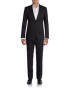 Armani Regular-fit Wool Pinstripe Suit - Lyst