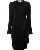 Diane von Furstenberg Wrap Around Sweater Dress - Lyst